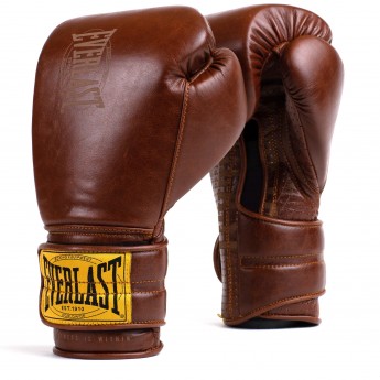 Перчатки тренировочные EVERLAST 1910 CLASSIC BROWN 12oz Перчатки тренировочные EVERLAST 1910 CLASSIC BROWN 12oz