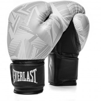 Перчатки тренировочные EVERLAST SPARK 12oz белые-гео