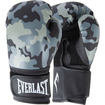 Перчатки тренировочные EVERLAST SPARK 12oz серо/камуфляжные