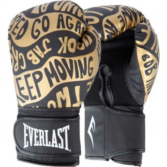 Перчатки тренировочные EVERLAST SPARK 16oz черно/золотые